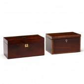 TWO ANTIQUE ENGLISH MAHOGANY T