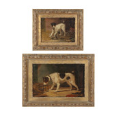 TWO ANTIQUE ENGLISH SCHOOL PAI