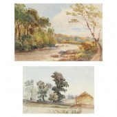 TWO ANTIQUE ENGLISH SCHOOL WAT