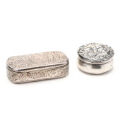 TWO ANTIQUE ENGLISH SILVER SNU
