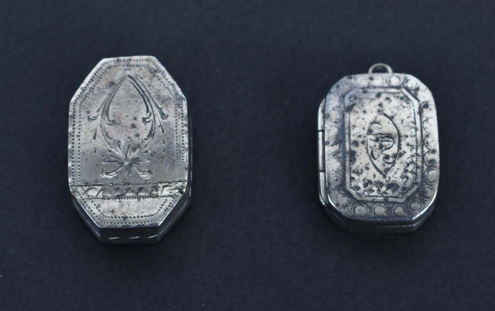 TWO ANTIQUE ENGLISH SILVER