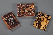 TWO ANTIQUE ENGLISH TORTOISESH