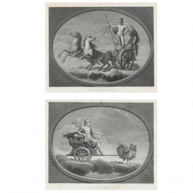 TWO ANTIQUE ENGRAVINGS AFTER