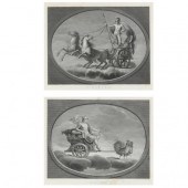 TWO ANTIQUE ENGRAVINGS AFTER R