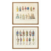 TWO ANTIQUE ENGRAVINGS FROM BE