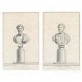 TWO ANTIQUE ENGRAVINGS OF ROMA