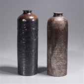 Two antique European gin jugs,