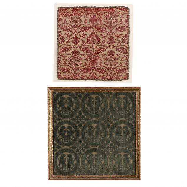 TWO ANTIQUE EUROPEAN TEXTILE