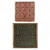TWO ANTIQUE EUROPEAN TEXTILE F