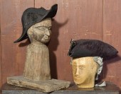 TWO ANTIQUE FOLK ART CARVINGS