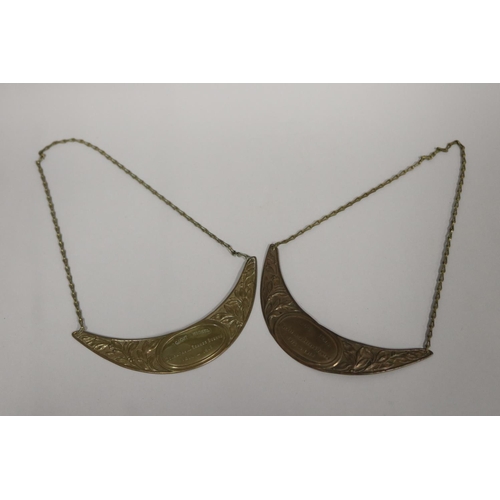 Two antique French helmet plaques