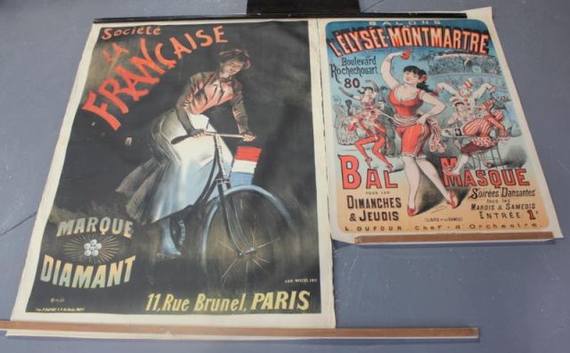 Two Antique French Lithograph