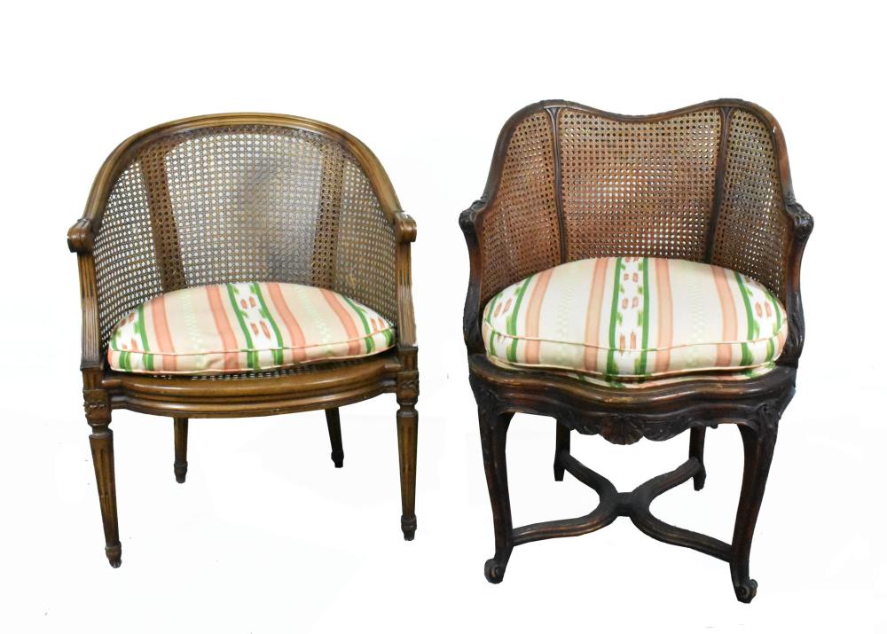 TWO ANTIQUE FRENCH LOUIS XV STYLE