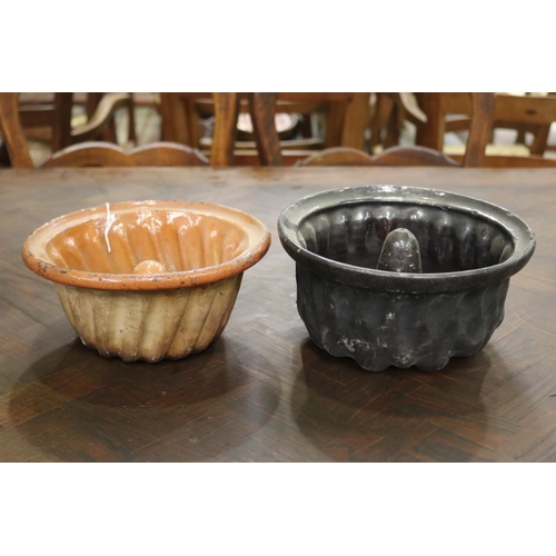Two antique French stoneware