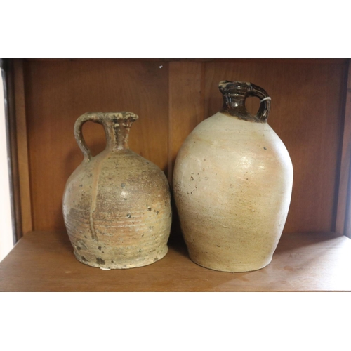 Two antique French stoneware