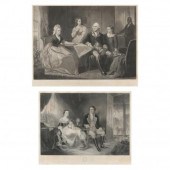 TWO ANTIQUE GEORGE WASHINGTON