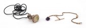 TWO ANTIQUE GOLD-FILLED FOB CH