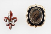 TWO ANTIQUE GOLD PINS APPROX.
