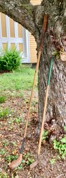 Two antique golf clubs: one