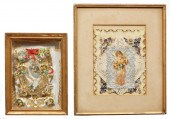 TWO ANTIQUE GREETING CARDSTwo