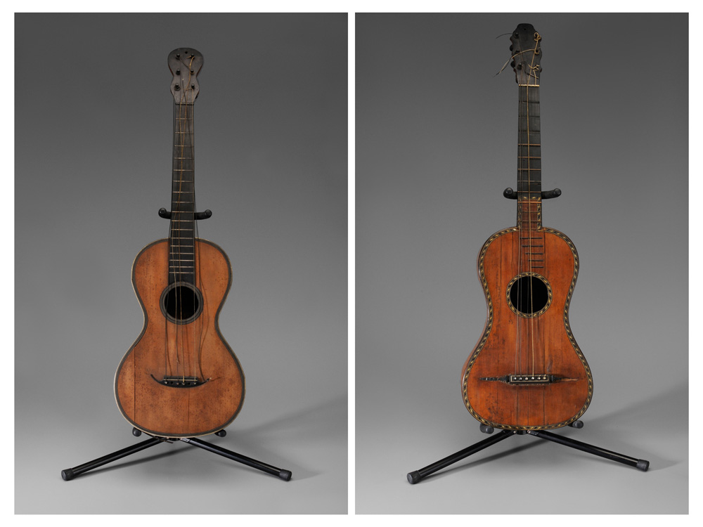 Two Antique Guitars one in