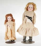TWO ANTIQUE HEUBACH GERMAN POR
