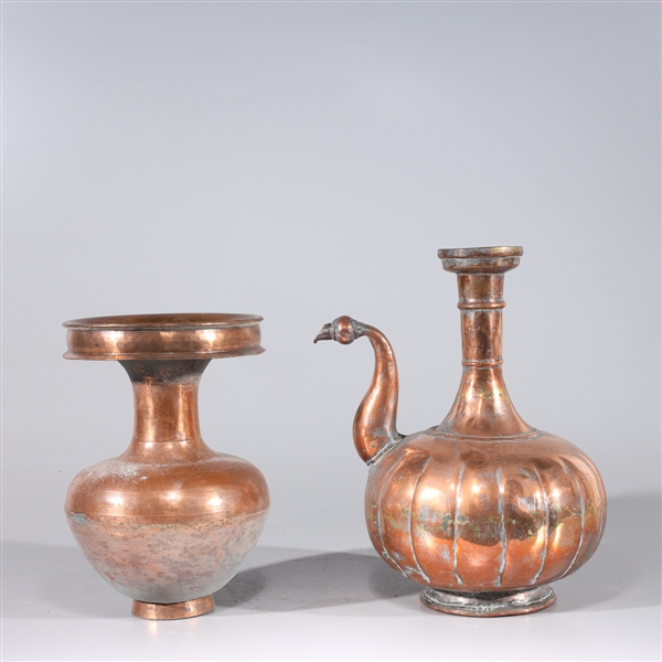 Two antique Indian copper alloy
