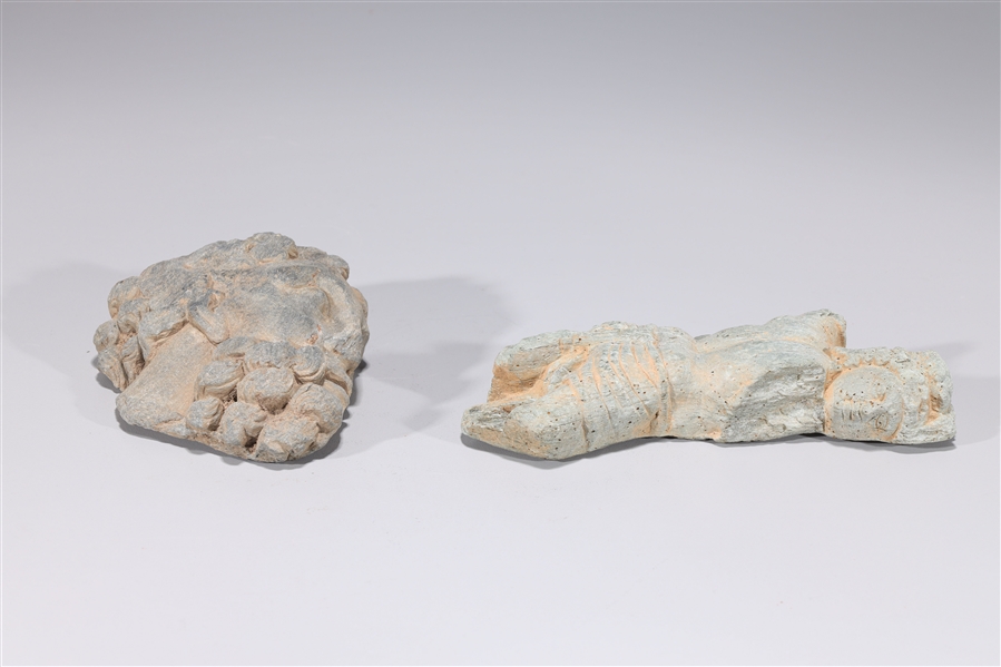 Two antique Indian stone