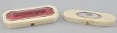 Two Antique Ivory Boxes The fi