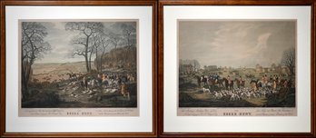 Two antique lithographs by