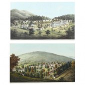 TWO ANTIQUE LITHOGRAPHS FROM E