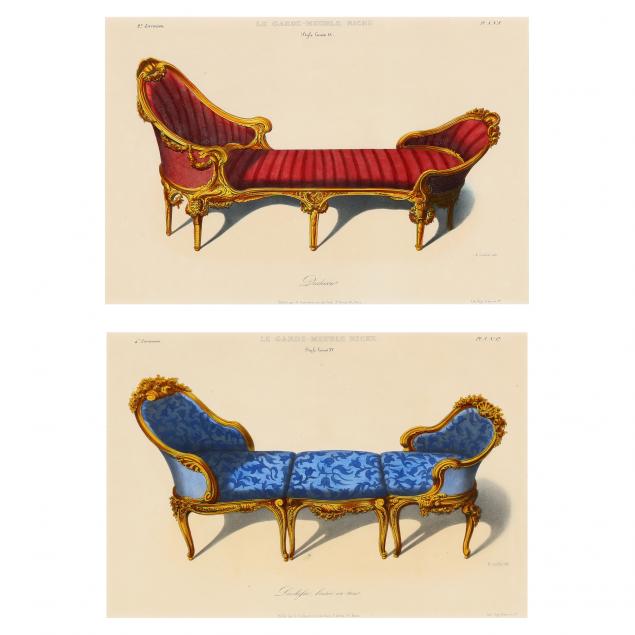 TWO ANTIQUE LITHOGRAPHS FROM
