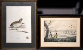 Two antique lithographs :  'Sn