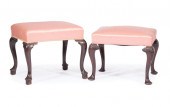 TWO ANTIQUE MAHOGANY QUEEN ANN
