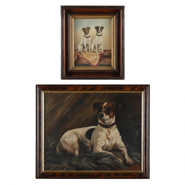 TWO ANTIQUE PAINTINGS OF BELOVED