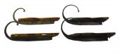 TWO ANTIQUE PAIRS OF ICE SKATE