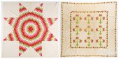 TWO ANTIQUE PIECED QUILTSTwo a