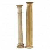 TWO ANTIQUE PINE ARCHITECTURAL