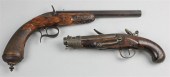 TWO ANTIQUE PISTOLS one possib