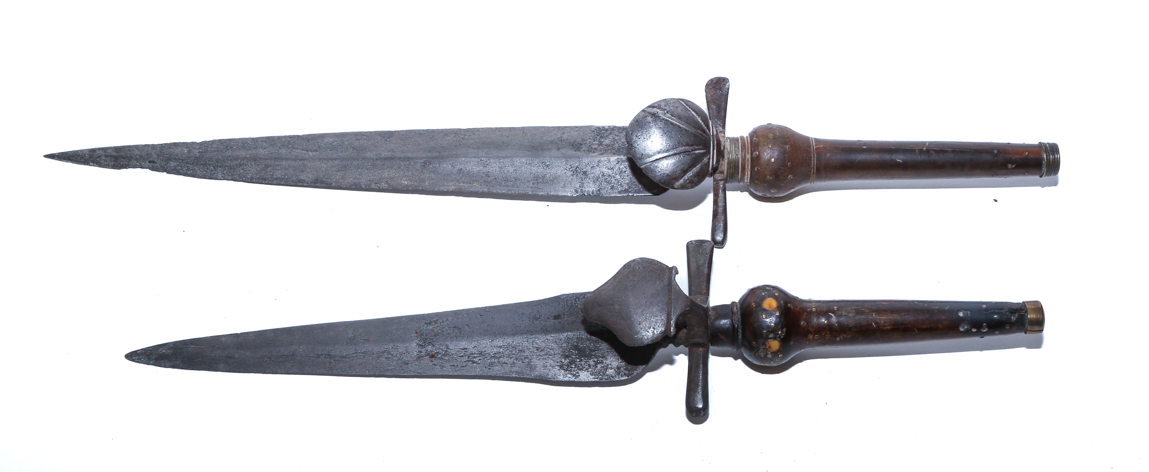 TWO ANTIQUE PLUG BAYONETS