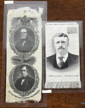 TWO ANTIQUE PRESIDENTIAL SILK
