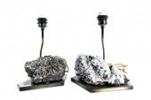 TWO ANTIQUE QUARTZ MINERAL SPE