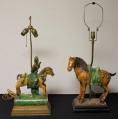 Two Antique Sancai Type Chines