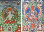 Two antique Sino-Tibetan paint