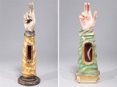 Two antique Spanish or Italian