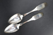 TWO ANTIQUE STERLING SILVER SP