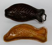 TWO ANTIQUE SWEDISH FISH MOUSS