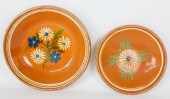 TWO ANTIQUE SWEDISH FLORAL PAI