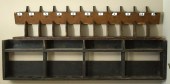 TWO ANTIQUE WALL RACKS. A pris