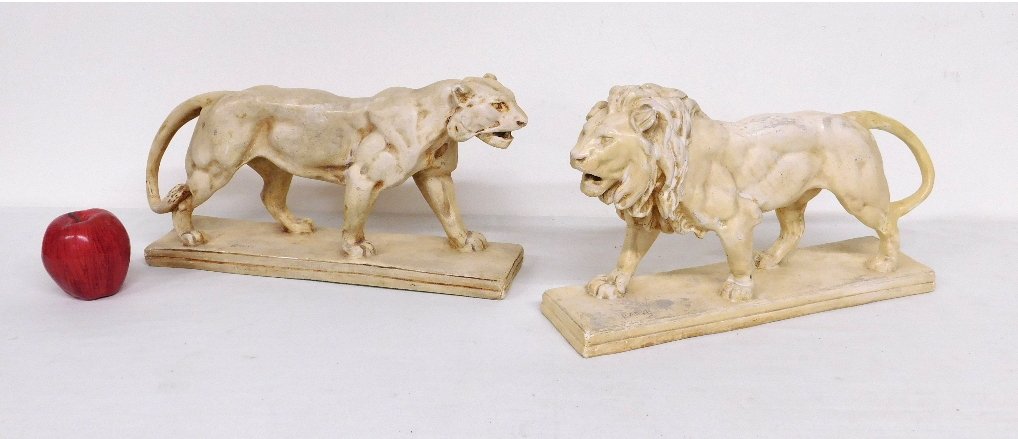 TWO ANTOINE-LOUIS BAYRE PLASTER